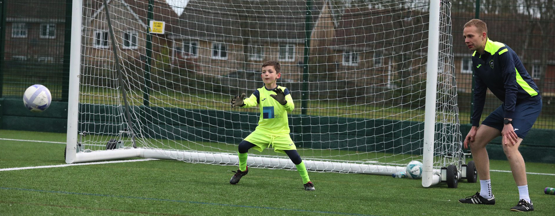 Goalkeeper coaching session in Essex
