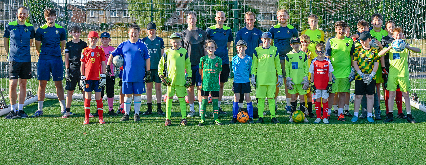 Club MO/GK group photo — goalkeeper coaching in Halstead, Essex